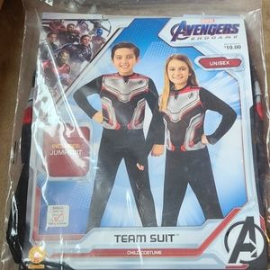 Kids unisex Avengers team suit costume